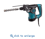 Makita HR2811F 1-1/8" 3 mode variable speed SDS Plus Rotary Hammer with L.E.D. Light