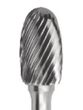 Pearl Abrasive 881205 CBSE3NF 3/8" x 5/8" x 1/4" Premium Aluminum Cut Carbide Bur SE-3 NF - Oval (1/Box)