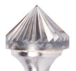 Pearl Abrasive 881215 CBSK7NF 3/4" x 3/8" x 1/4" Premium Aluminum Cut Carbide Bur SK-7 NF - 90 Cone (1/Box)