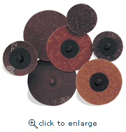 Pearl Abrasive CD3024Q 3 in. Aluminum Oxide Quickmount Mini Conditioning Disc - Laminated Cloth Surface Preparation A24/Black Grit 25 Pieces per box