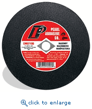Pearl Abrasive CM0710D 7 x 1/8 x DIA,5/8 Premium Silicon Carbide Small Diameter Cut-Off Wheels for Masonry, C36R, 25/Box