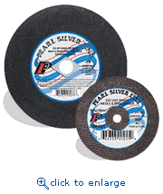 Pearl Abrasive CW0440T 4 x 1/8 x 5/8  Aluminum Oxide Silver Line Cut Off Wheels 25 Pieces Per Box
