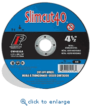 Pearl Abrasive CW0532A 5 x .040 x 7/8 Aluminum Oxide Slimcut 40 Type 1 Cut Off Wheel 25 Pieces Per Box