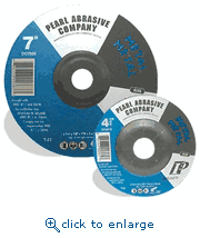Pearl Abrasive DC4030 4 x 1/4 x 5/8 Premium AO Depressed Center Grinding Wheels, A24R, 25/Box