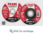 Pearl Abrasive DCW05CBT 5 x .045 x 7/8 Slimcut Redline&trade; CBT&trade; Ceramic Bond Technology T-27 Thin Cut-Off Wheels, CBT46, 25/Box
