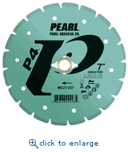 Pearl Abrasive DIA007MC 7 x .080 x 7/8, Dia, 5/8 P4&trade; Specialty Multi-Cut Rescue/Utility Blade