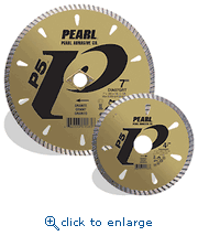 Pearl Abrasive DIA07GR4 7 x .080 x 20mm, 4H P5&trade; Tile & Stone Blade, 8mm Rim