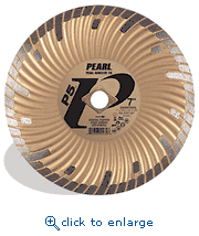 Pearl Abrasive DIA08SDG 8 x .080 x Dia, 5/8 P5&trade; Gen. Purpose Waved Core Turbo Blade, 8mm Rim