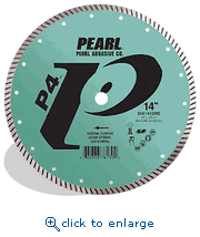 Pearl Abrasive DIA1212HS2 12 x .125 x 20mm P4&trade; Gen. Purpose High Speed Turbo Blade, 12mm Rim