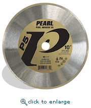 Pearl Abrasive DTL07G 7 x .048 x 5/8 P5&trade; Glass Tile Blade, 7mm Rim