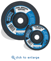 Pearl Abrasive FAC5036 5 x 1/8 x 7/8 AO Flexible Grinding Wheels for Metal, AC36 Grit, Type 27 Shape 25 Pieces Per Box