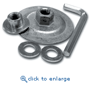 Pearl Abrasive HUBKIT 5/8-11 Reusable Adapter for Depressed Center Grinding Wheels