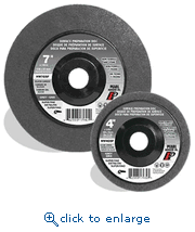 Pearl Abrasive NW7GSF 7 x 7/8 Silicon Carbide Grey Surface Preparation Wheel, Super Fine Grit, 10/Box