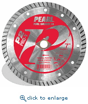 Pearl Abrasive PV007T 7 x .090 x Dia, 5/8 P2 Pro-V&trade; Gen. Purpose Flat Core Turbo Blade, 10mm Rim