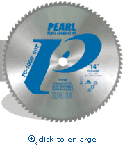 Pearl Abrasive TC008SS 8 x 5/8 TC-1000&trade; Titanium Stainless Steel Carbide Tip Blade, 54 Teeth