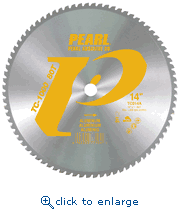 Pearl Abrasive TC014A 14 x 1 TC-1000&trade; Titanium Aluminum Carbide Tip Blade, 80 Teeth