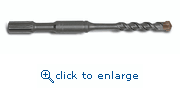 Powers Fasteners 01410 1/2" X 22" Single Tip Spline Carbide Drill Bits (1/Box)