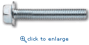 Powers Fasteners 016802 1/4"-20 x 1" Zinc Serrated Flange Bolts Hex Washer Head (100/Box)