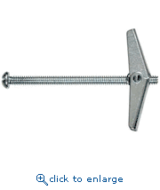 Powers Fasteners 04131 3/16" x 3" Toggle Bolt Hollow Wall Anchor - Combo Round Head (50/Box)