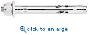 Powers Fasteners 05150S 1/4" x 1-3/8" Lok-Bolt AS Sleeve Type Expansion Anchor - Acorn Nut Carbon Steel (100/Box)