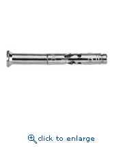 Powers Fasteners 05340S 3/8" x 2-3/4" Lok-Bolt AS Sleeve Type Expansion Anchor - Flat Head Carbon Steel (50/Box)