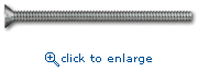 Powers Fasteners 078040J #6-32 x 3/4" Zinc Machine Screws Flat Slotted Head (100/Jar)