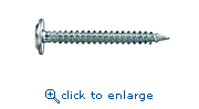 Powers Fasteners 138227J #8 x 3/4" Zinc Zip Point Screws Wafer Head (1000/Jar)