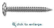 Powers Fasteners 138325 #8 x 1/2" Zinc Zip Point Screws Wafer Head (10000/Box)