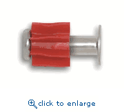 Powers Fasteners 50138 5/8" Knurled With Top Hat .300 Head Drive Standard Pins - Powder Actuated (100/Box)
