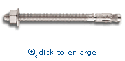 Powers Fasteners 7330SD4 5/8" x 3-1/2" Power-Stud+ SD4 304 Stainless Steel Wedge Type Expansion Anchor (25/Box)