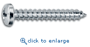 Powers Fasteners 865030 #8 x 1-1/4" A Stainless Steel Tapping Screws Pan Phillips Head (100/Box)