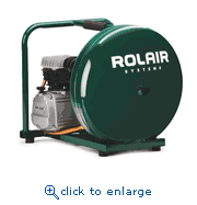 Rolair Systems D2002HPV5 2 HP 4.1 CFM Single Stage Compressor Direct Drive