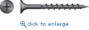 Simpson Strong-Tie DWC1PS #6 x 1" Gray Phosphate Coating #2 Phillips Drive Bugle Head Coarse Threads Sharp Point DWC Drywall Screw (Collated) (2,500/Box)