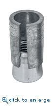 Simpson Strong-Tie HDIA62 Die-Cast Zamac 3 Alloy Shell with Carbon-Steel Cone 1" Drill Bit Diameter 2" Length 5/8" Rod Diameter 11 TPI Hollow Drop-In Internally Threaded Anchor (25 ct)