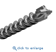 Simpson Strong-Tie MDPL07512Q 3/4" Diameter 10" Drilling Depth 12" Length Quad Head4x Head SDS-plus Shank Drill Bits