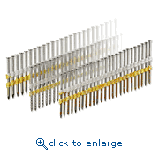 Simpson Strong-Tie S10A325KJB  3-1/4" x .131 Ring-Shank 304 Stainless Steel 2022 Plastic Strip Painted Brown Casing Head Nail (1,000/Box)