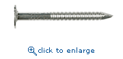 Simpson Strong-Tie S410ARN1 1-1/2" x .131 4d 11 Gauge Type 304 Stainless Steel Annular-Ring Shank Diamond Point 3/8" Full Round Smooth Head Roofing Nail (1 lb)