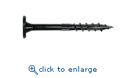 Simpson Strong-Tie SDWS221000-R50 10" Length 0.750" Head Diameter 0.220" Shank Diameter T40 6-Lobe Drive Low Profile Head Serrated Threads 2-3/4" Thread Length SawTooth Point Black E-coat Electrocoating Strong-Drive SDWS TIMBER Screw (Interior Grade) (50 ct)