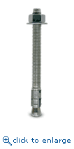 Simpson Strong-Tie STB2-508126SS 1/2" x 8-1/2" Type 316 Stainless Steel Strong-Bolt 2 Wedge Anchor (25/Box)