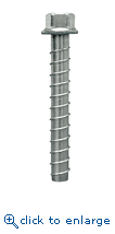 Simpson Strong-Tie THDT75600H 3/4" x 6" Zinc Plated Carbon Steel Titen HD Heavy-Duty Screw Anchor (5/Box)