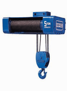 2 Ton Shawbox 800 Series Electric Wire Rope Hoist, Single Reeve 20 Foot Lift