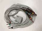 Schiller 10-Lead, 2 meter, Resting ECG/EKG Patient Cable with Banana Plugs, USA. Replace 2.400071