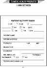 CHP Tri-Fold Holter Patient Diary