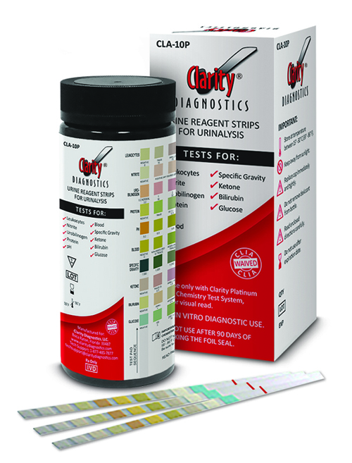 Clarity Platinum 10SG Urine Test Strips BeckLee