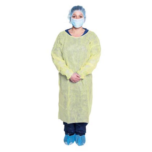 Dukal Hospital Isolation Gowns, Universal, Yellow (301) Beck Lee