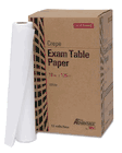Exam Table Paper, 18" x 125 ft, White, Crepe (P751018)
