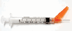 EXEL SECURETOUCH® SAFETY SYRINGES 3CC 25G x 5/8"