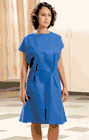 Graham Nonwoven Exam Gowns Blue 30" x 42" FabriWear™ (234)