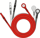 EKG LEADWIRE SET 18" 3‑LEAD SNAP LEAD ENDS