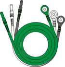EKG LEADWIRE SET 24" 3‑LEAD SNAP LEAD ENDS